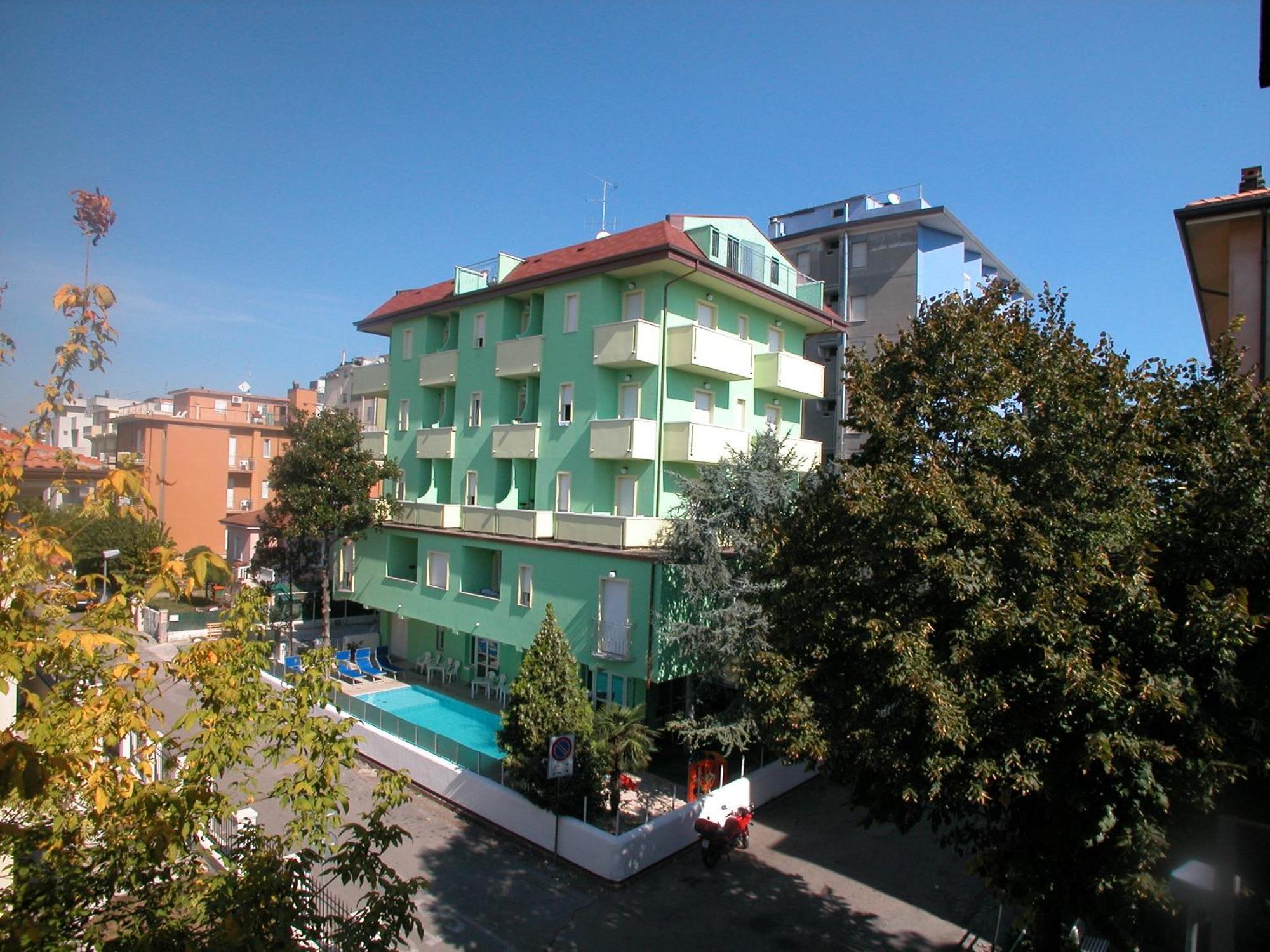 Residence Eurogarden Rimini Bagian luar foto
